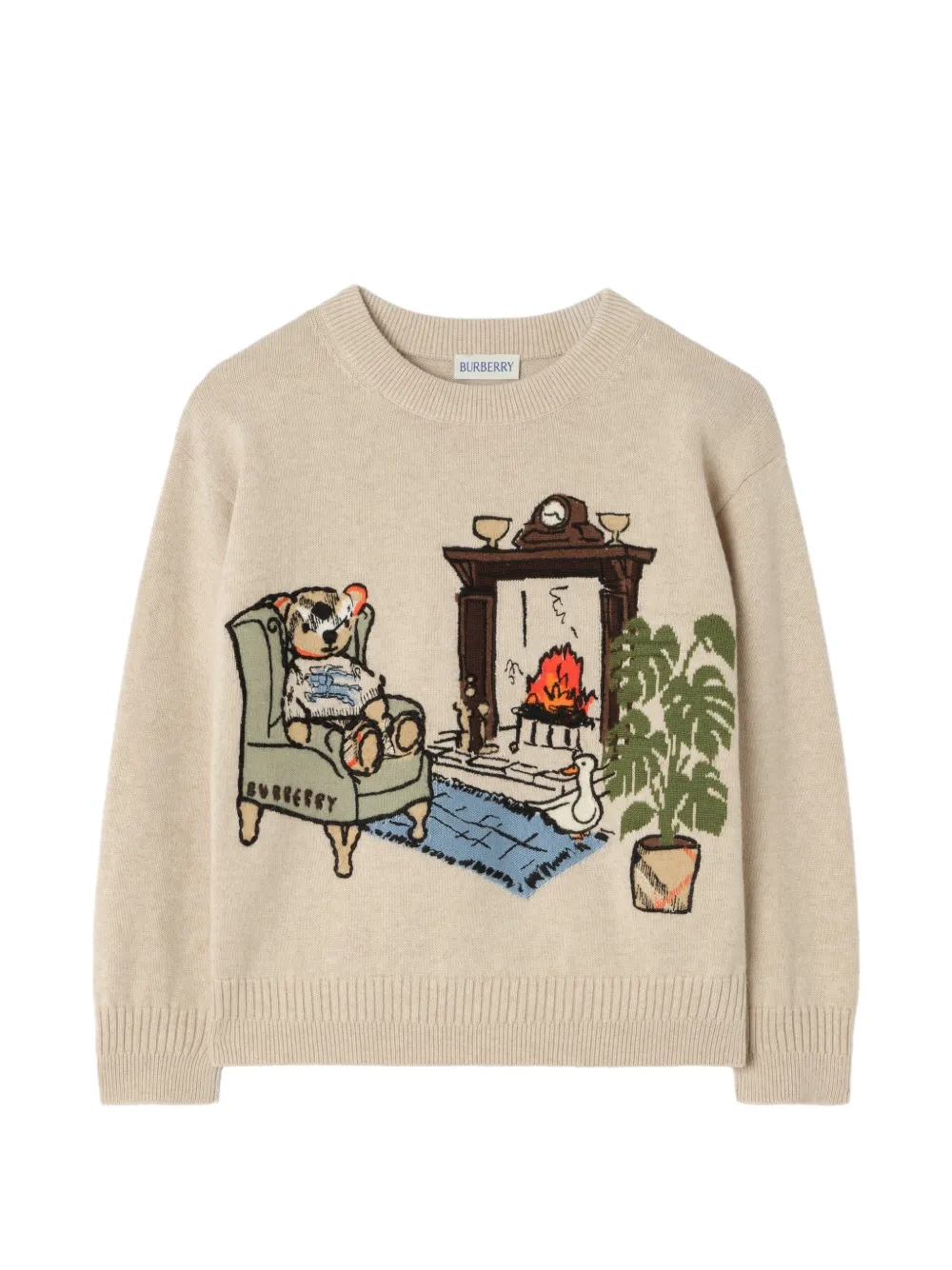 Burberry Kids Maglione Teddy Bear - Toni neutri
