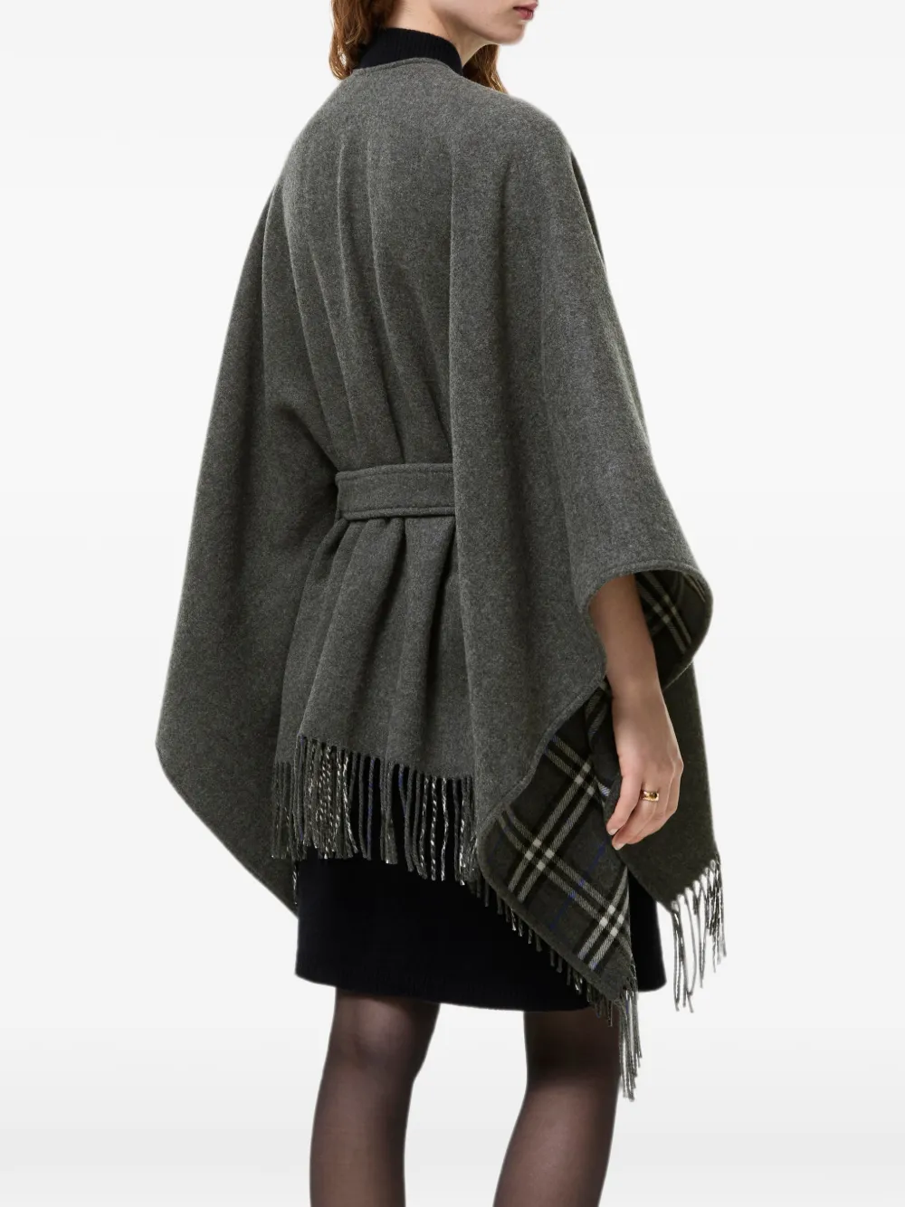 Burberry Tay wollen cape Grijs