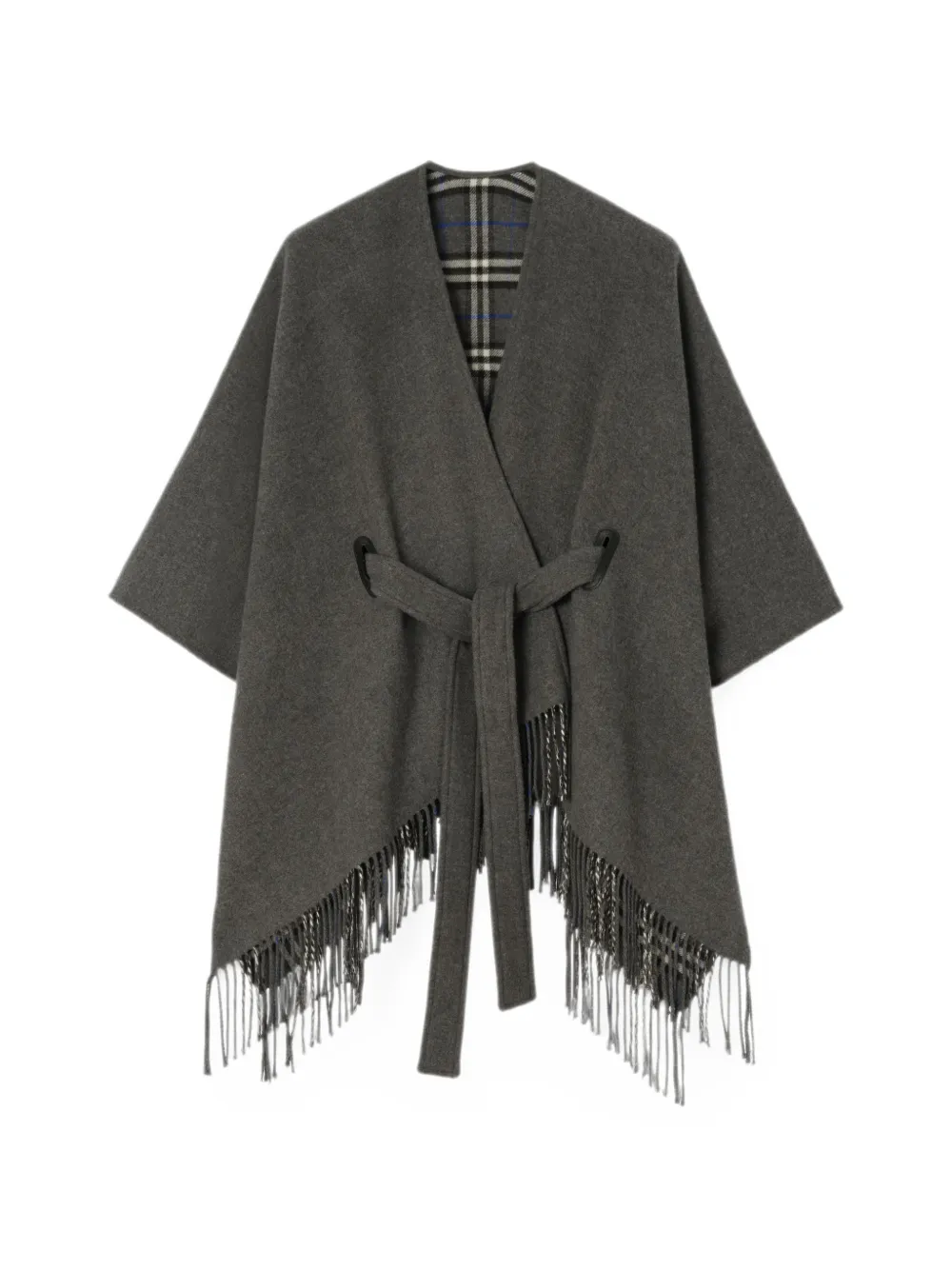 Burberry 타이 울 케이프 | 그레이 | Image 1