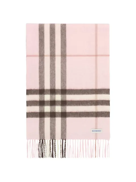 Burberry Check cashmere scarf