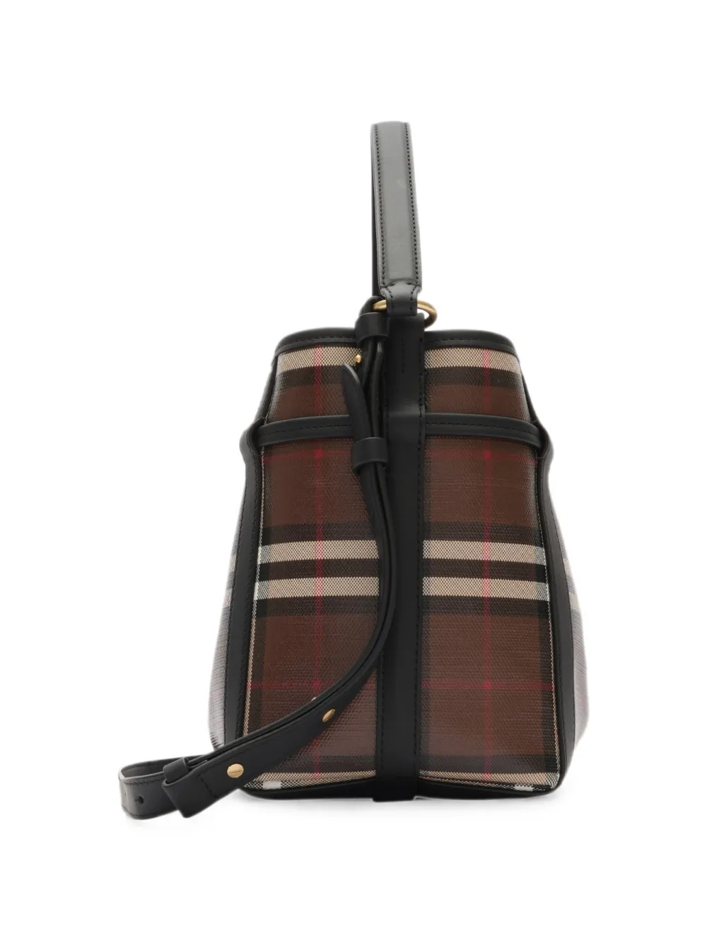 Burberry Check mini bucket-tas Bruin