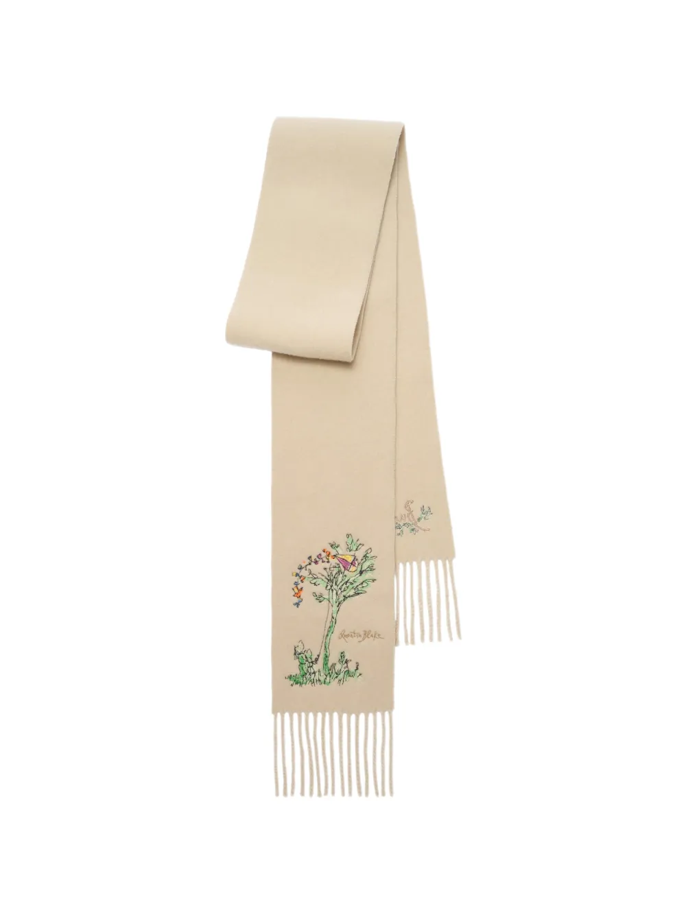 Burberry Brave Little Tree kasjmier sjaal Beige