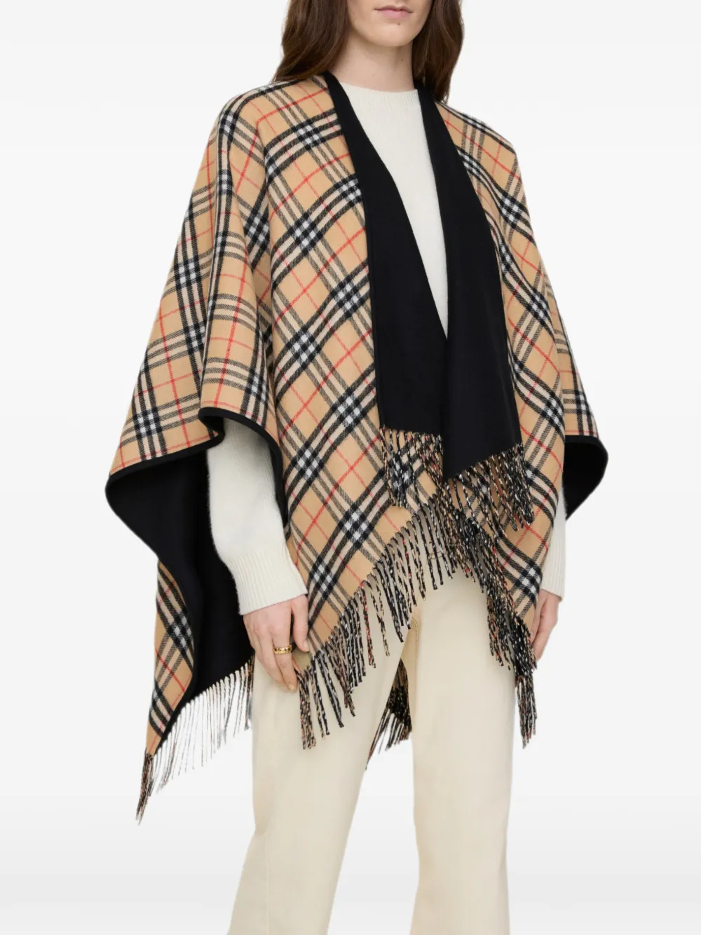 Burberry Omkeerbare cape Zwart
