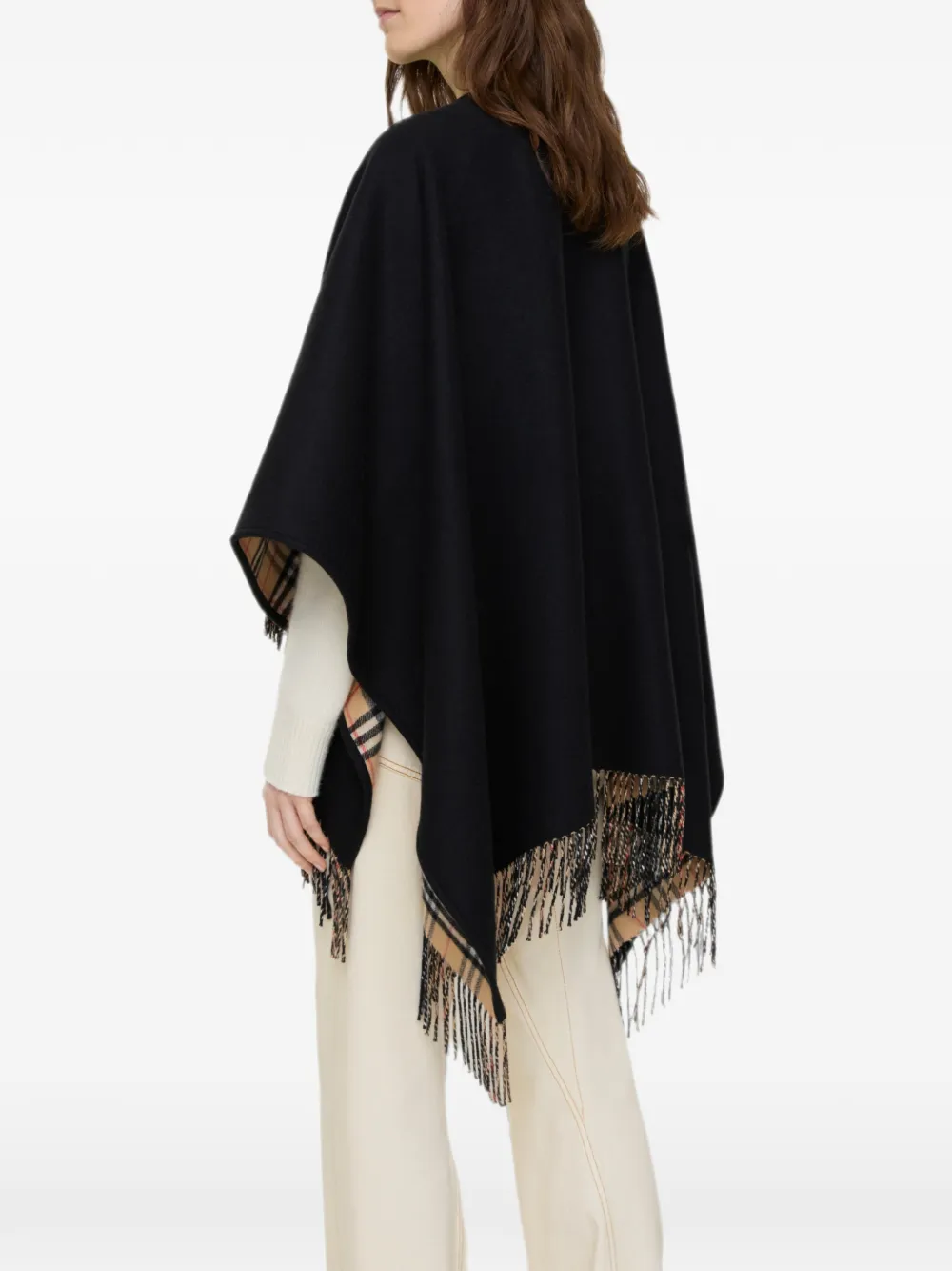 Burberry Omkeerbare cape Zwart