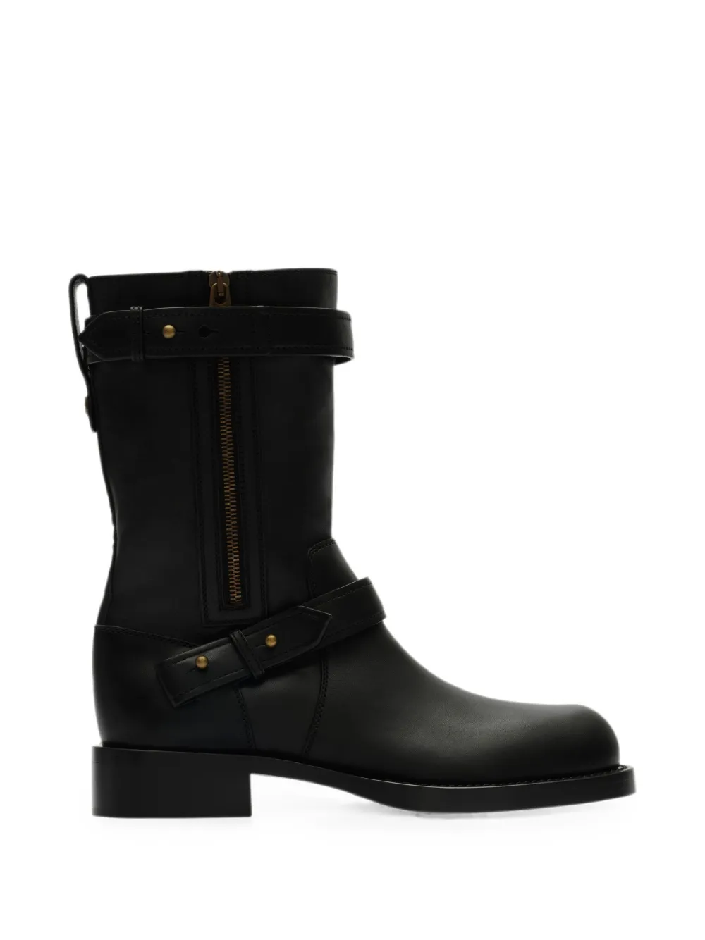 Burberry block-heel biker boots - Nero