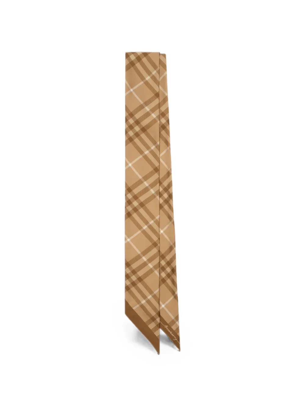Burberry Geruite zijden sjaal Beige