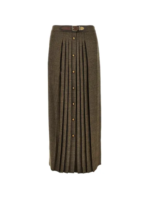 ETRO belted pleated maxi skirt