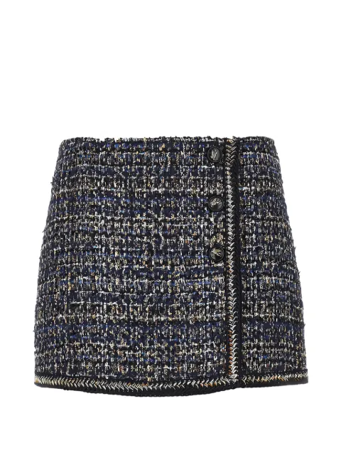 ETRO bouclé-knit button-up mini skirt