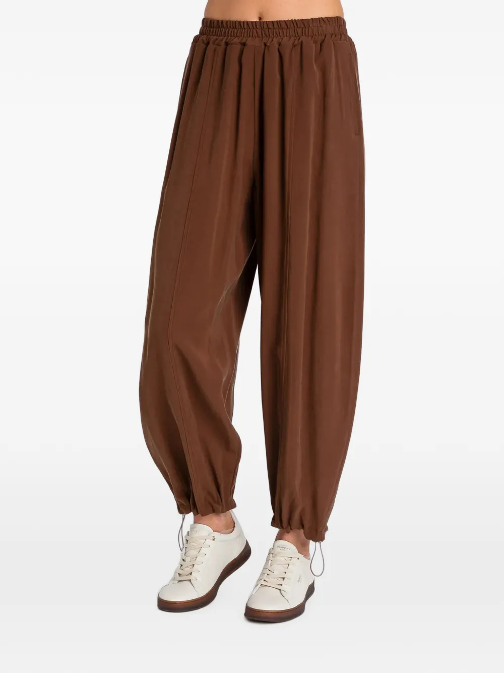 TWINSET Tapered-Hose mit elastischem Bund - Braun