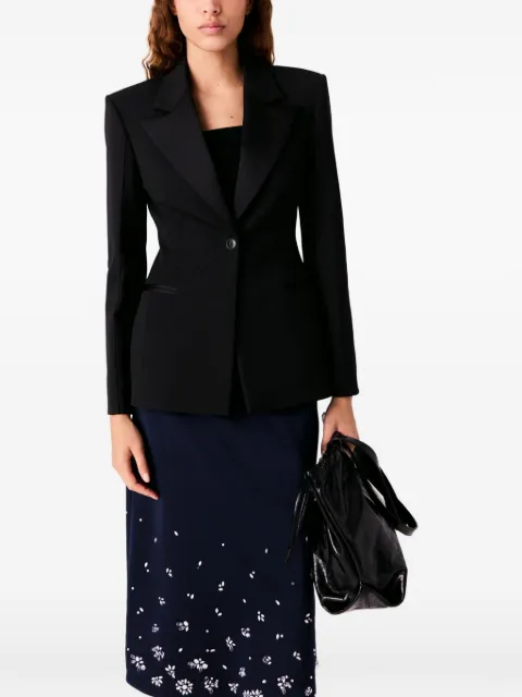 Maje slim-fit tuxedo jacket