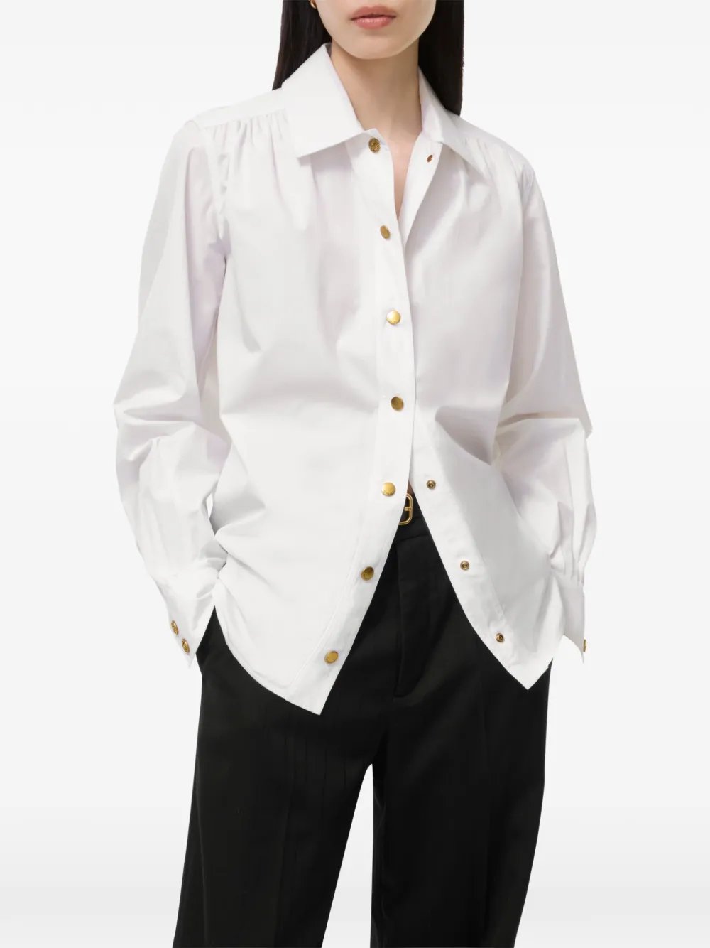 Burberry Blouse van katoen en popeline Wit