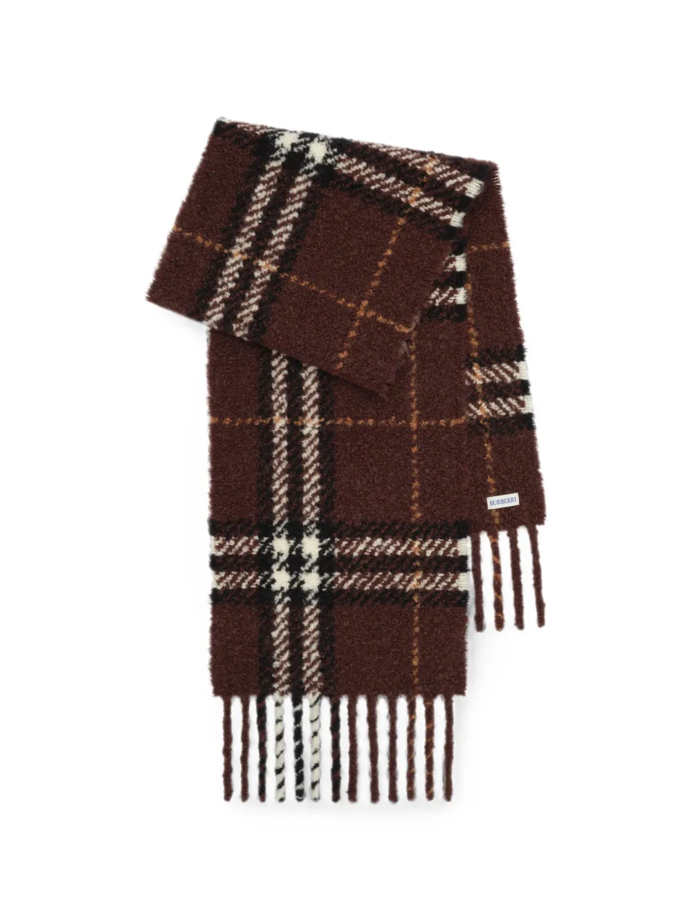 Burberry Check scarf - Marrone