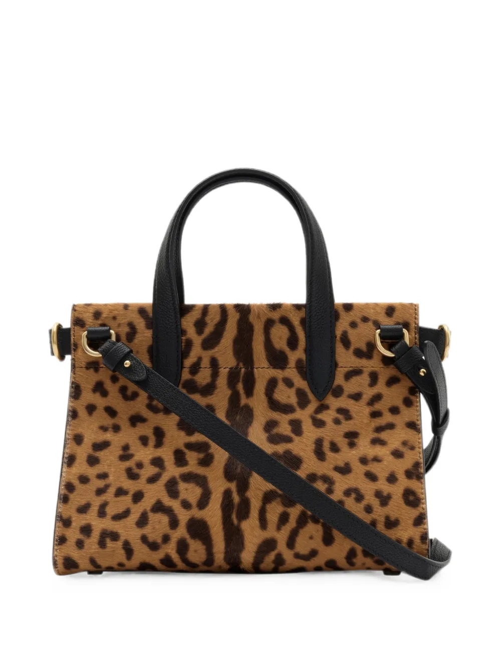 Burberry Cotswolds mini-shopper met luipaard-print Bruin