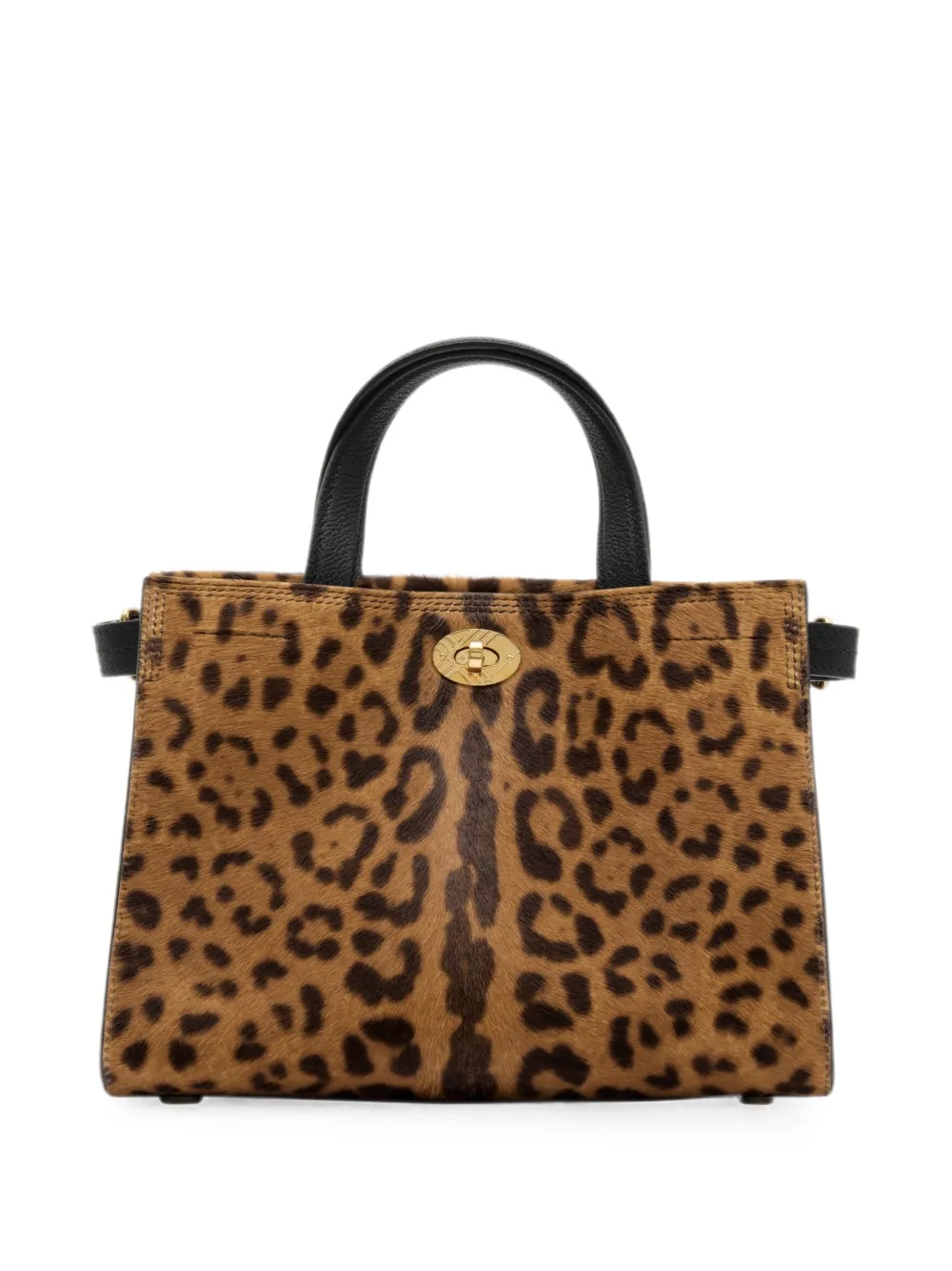 Burberry Cotswolds mini-shopper met luipaard-print Bruin