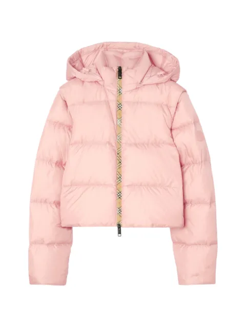 Burberry Check trim Ambleside puffer jacket