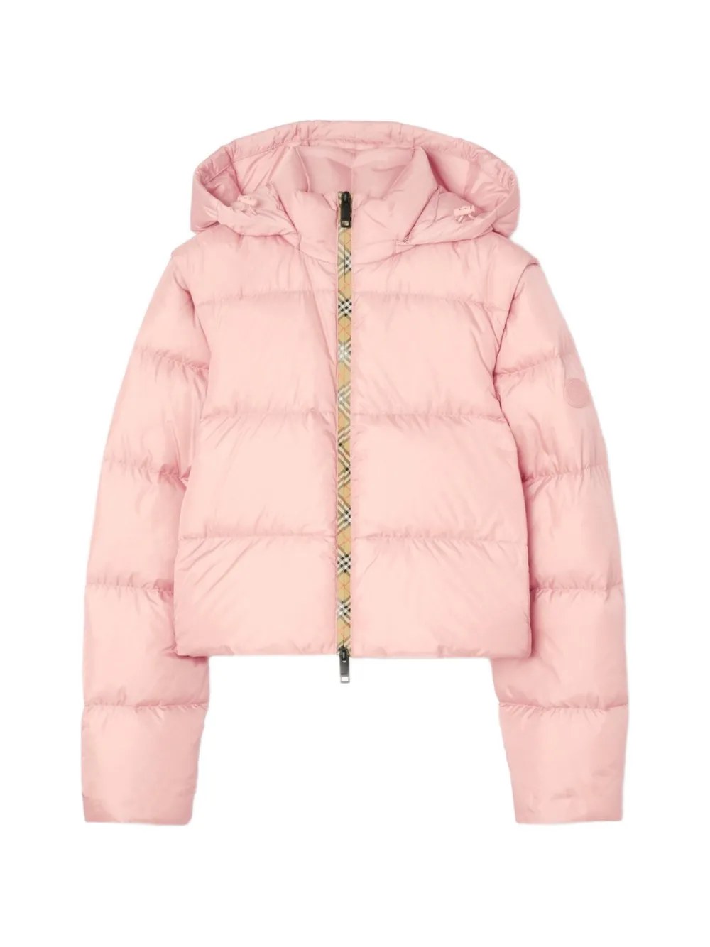 Burberry detachable sleeve nylon Langdale puffer jacket - Pink