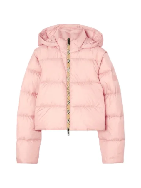 Burberry detachable sleeve nylon Langdale puffer jacket