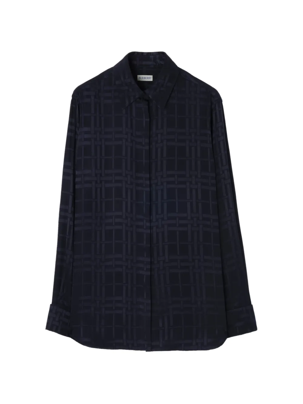 Burberry patterned shirt - Blau