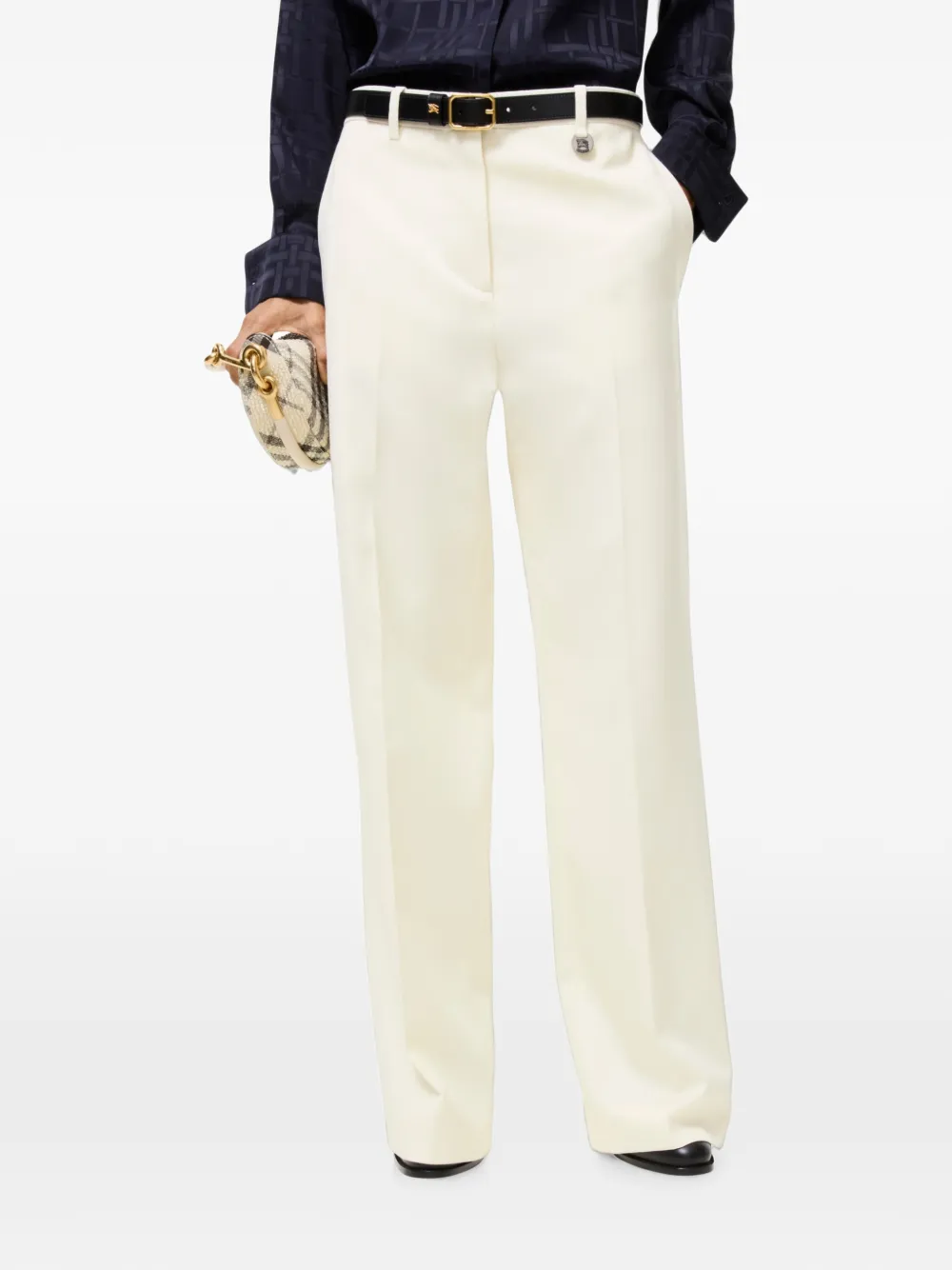 Burberry Wollen pantalon Beige