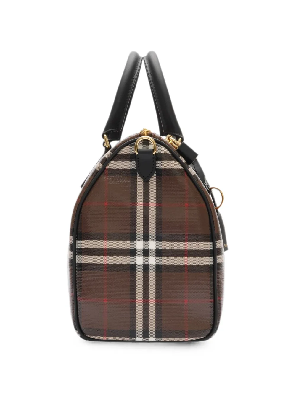 Burberry Geruite bowlingtas Bruin