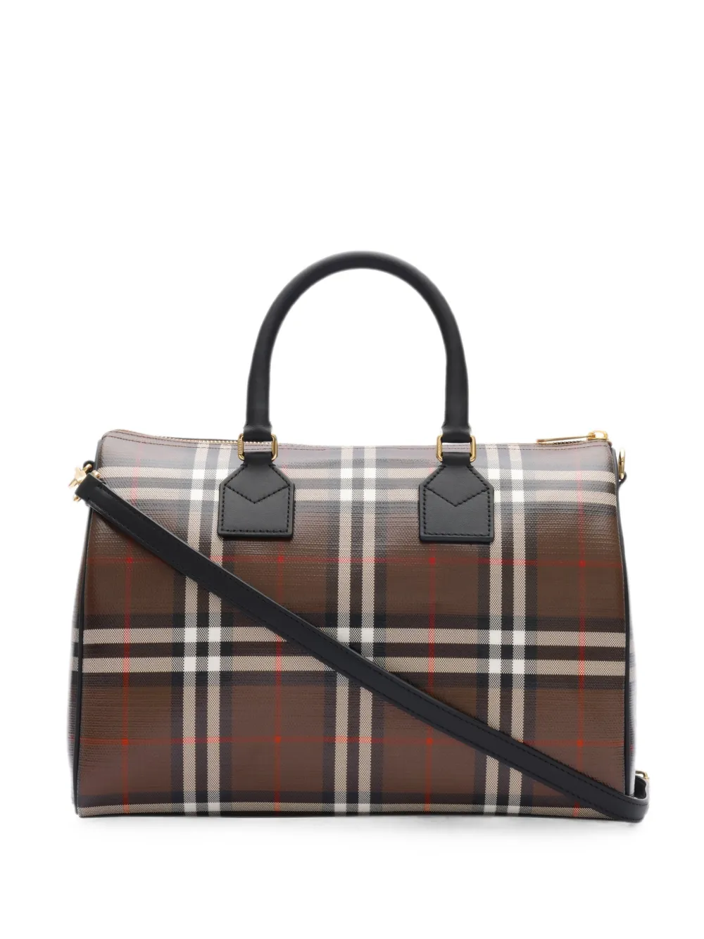 Burberry medium Check bowling bag - Marrone