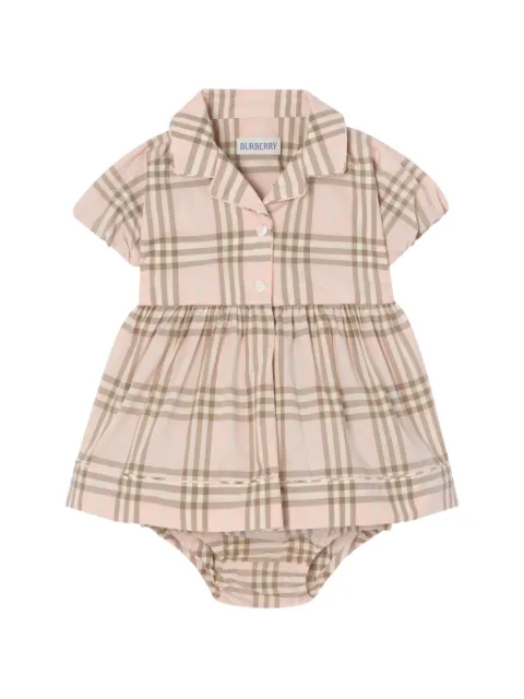 Burberry Kids Check-pattern cotton dress