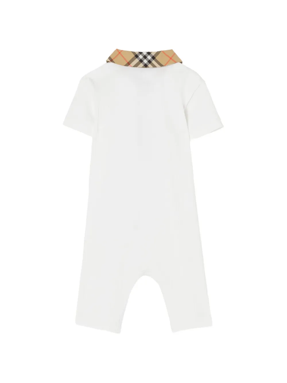 Burberry Kids Geruite romper Wit