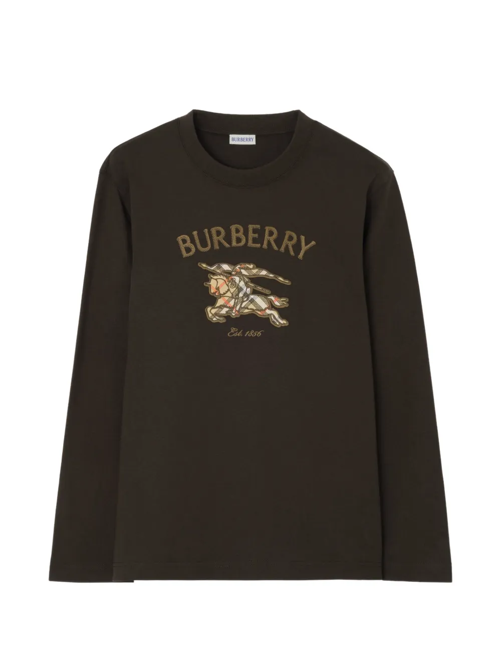 Burberry Knight Check cotton long-sleeve T-shirt