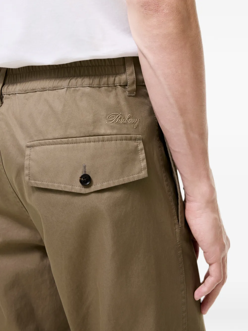 Burberry Tropische gabardine chino broek Beige