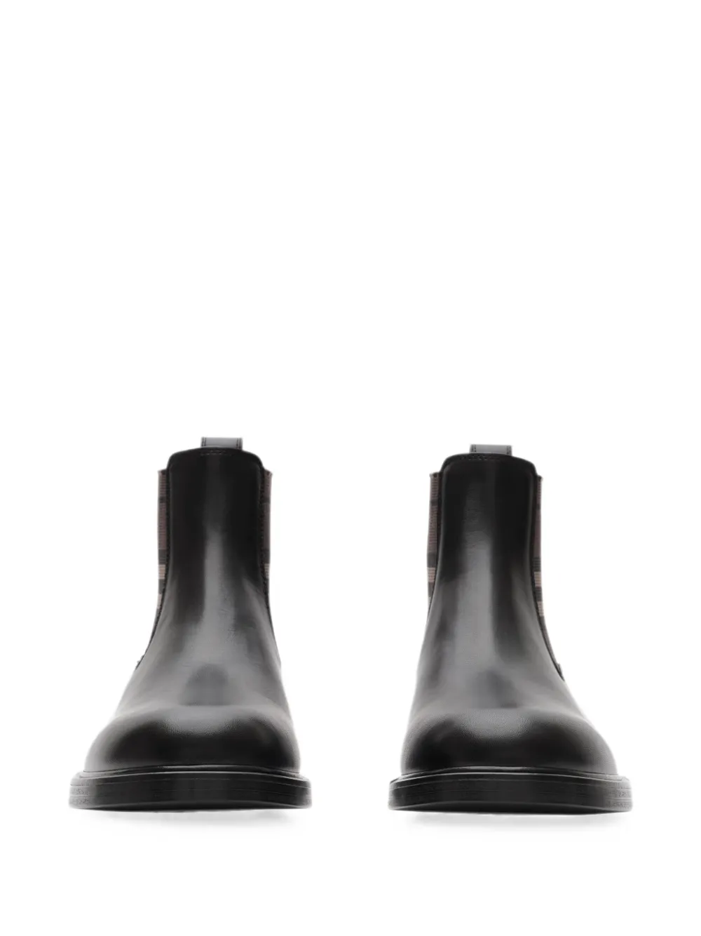 Burberry 皮革 Pembroke 靴 Zwart