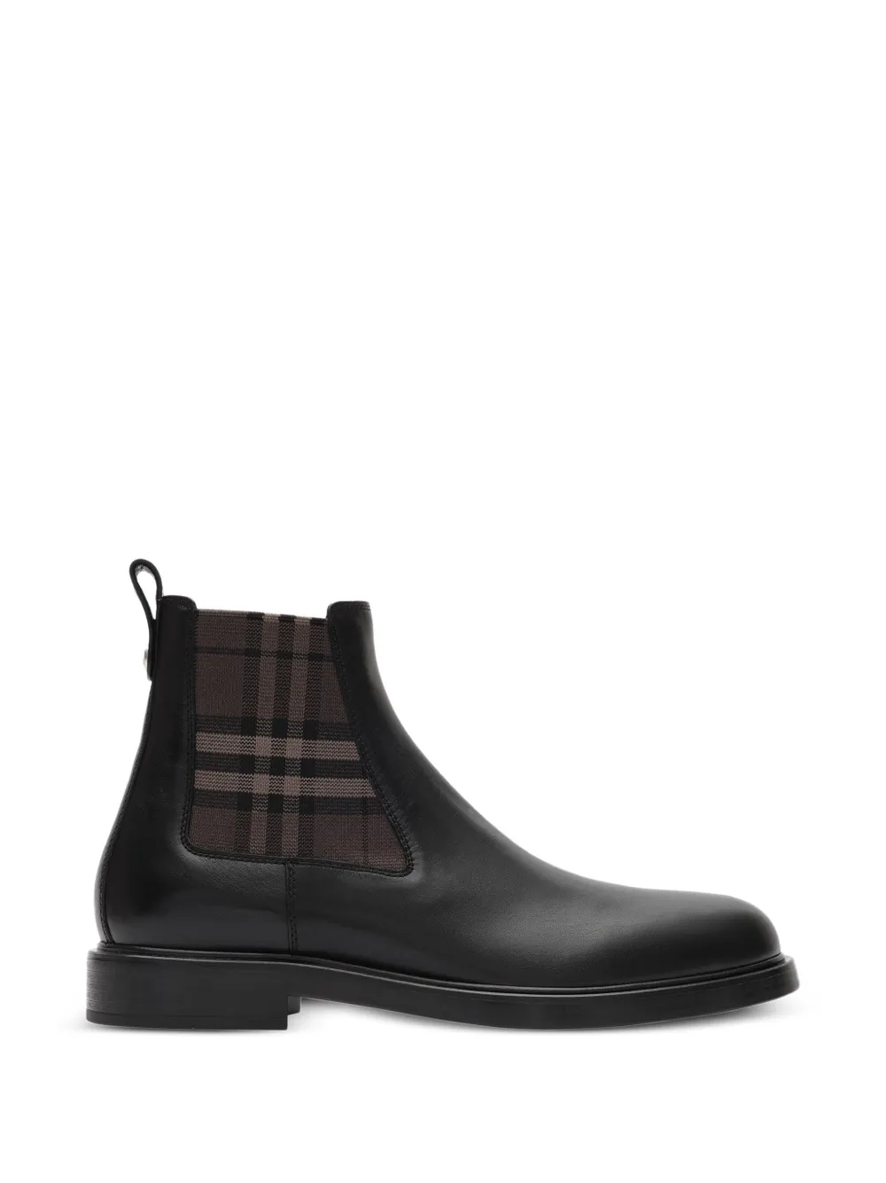 Burberry leather Pembroke boots Zwart