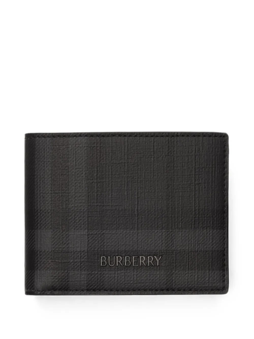 Burberry City Check slim bifold wallet - Nero