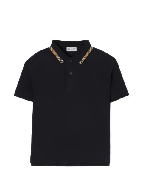 Burberry Kids Kurzärmeliges Poloshirt