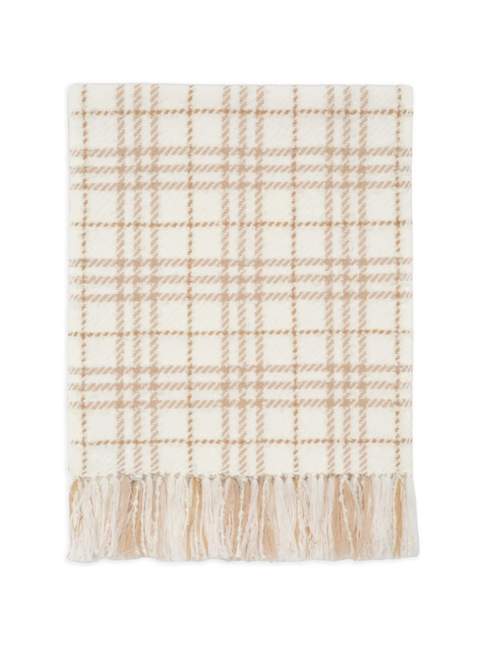 Burberry チェック ブークレスカーフ | ホワイト | Image 1