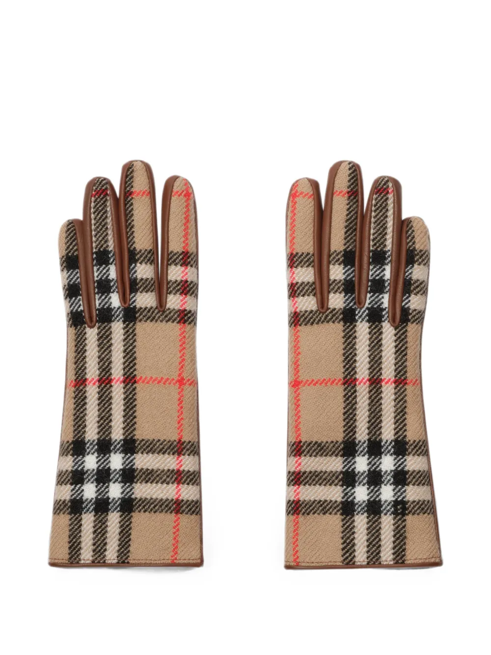 Burberry Check-pattern gloves - Toni neutri