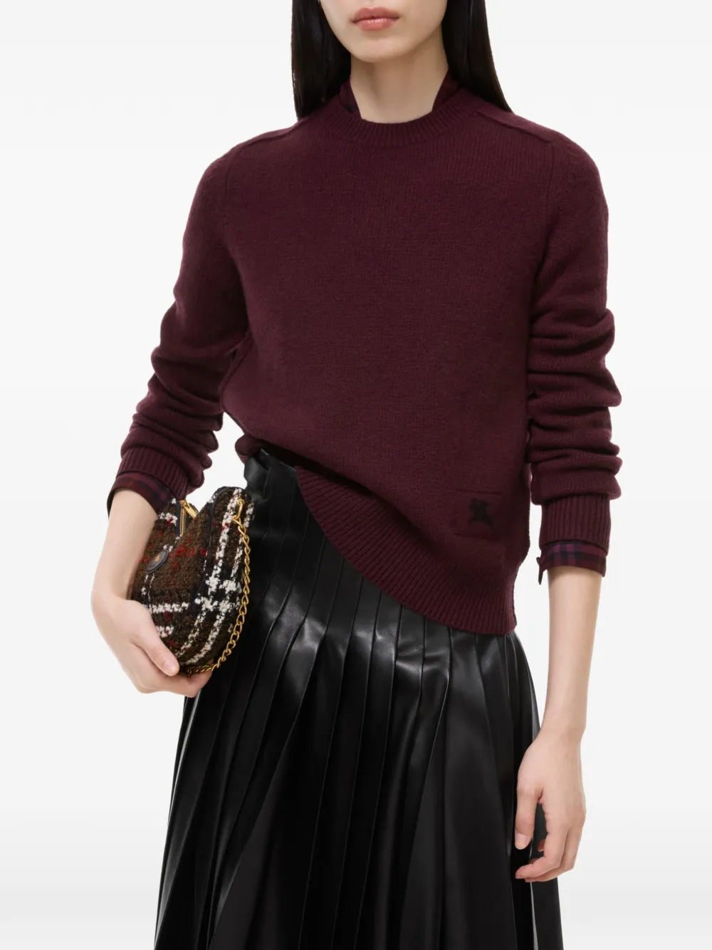 Burberry Kasjmier trui Paars