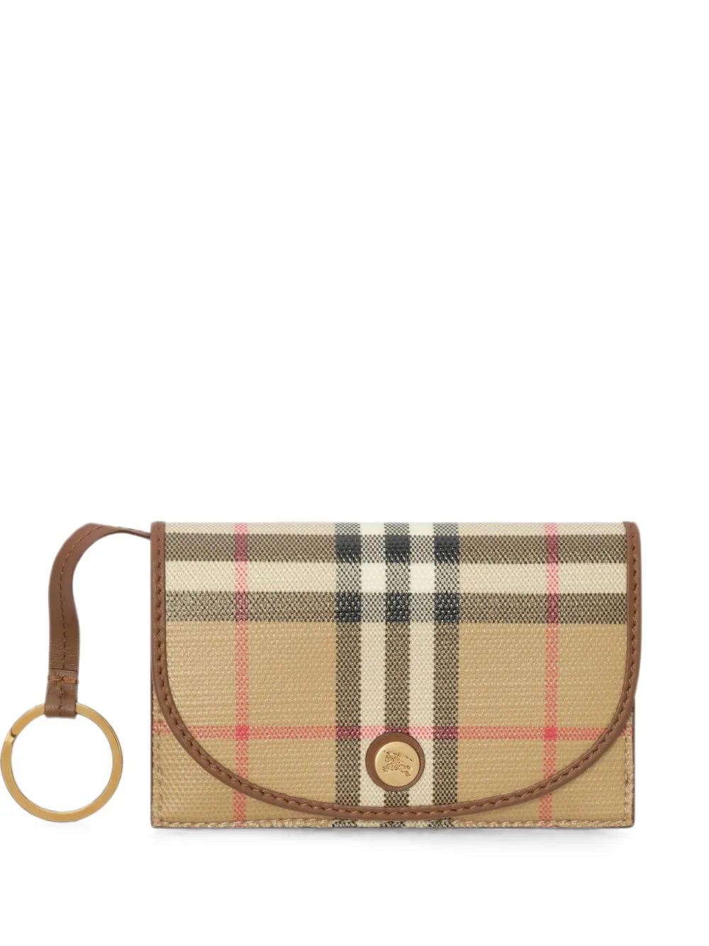 Burberry Check folding card case & key ring - Toni neutri