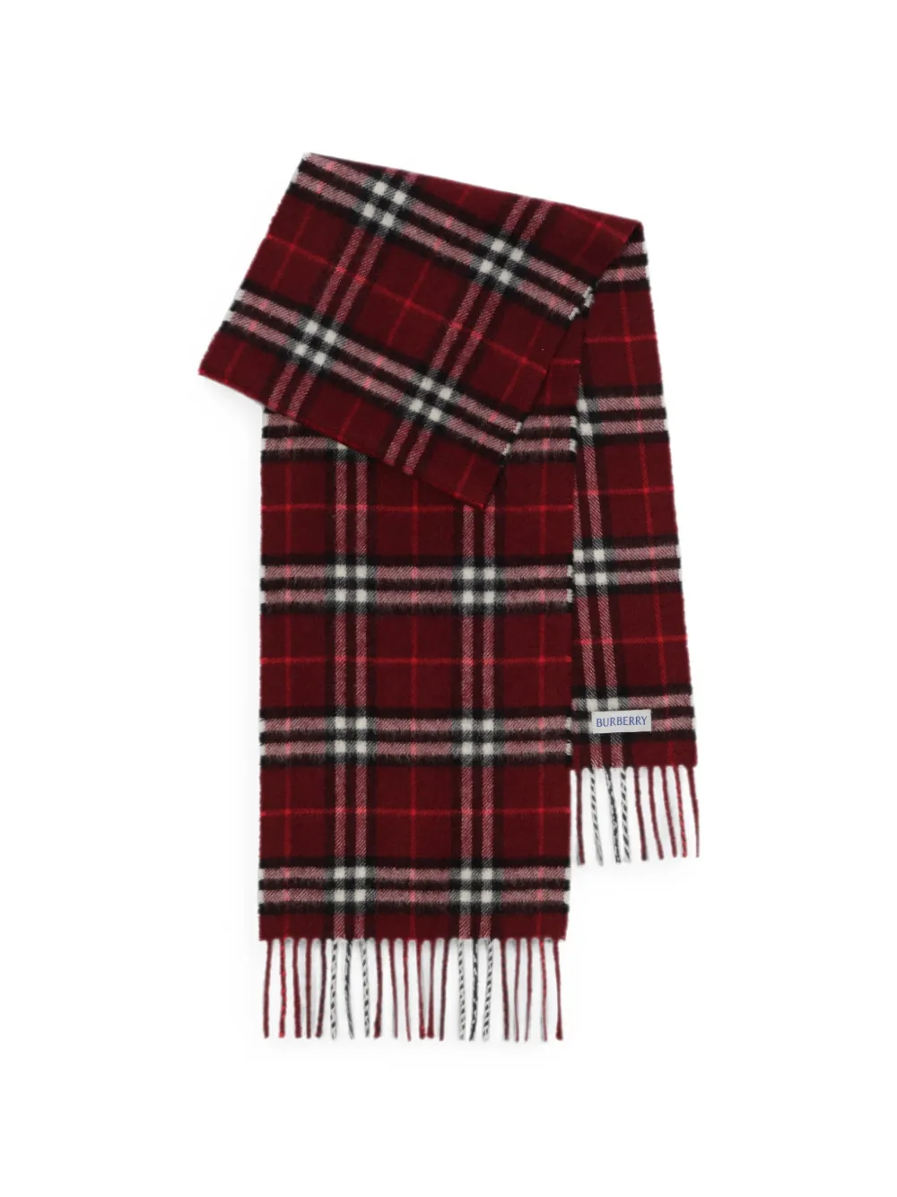 Burberry Kids Geruite sjaal Rood