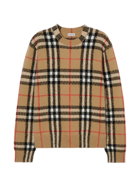 Burberry Check cashmere sweater