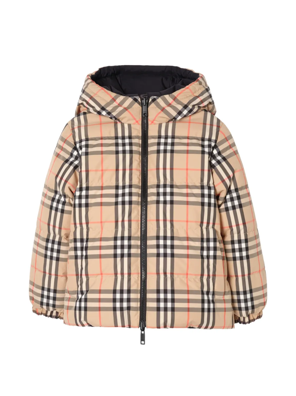 Burberry Kids Omkeerbaar donsjack Zwart