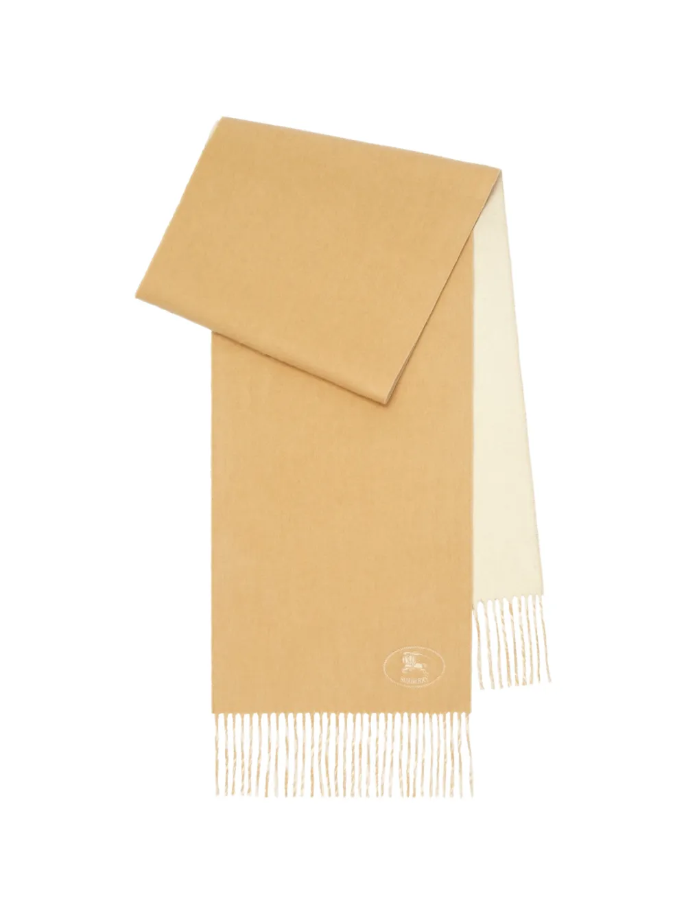Burberry Sciarpa Knight in cashmere - Toni neutri