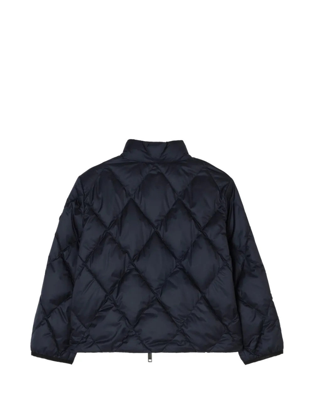 Burberry Kids Gewatteerd jack met geruite afwerking Blauw
