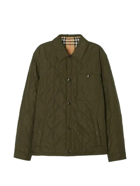 Burberry sobrecamisa Brighton reversible de nylon capitonado