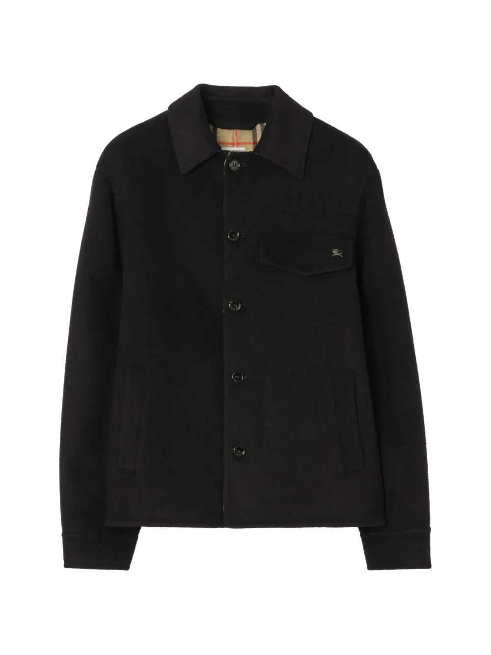 Burberry Giacca-camicia Thorn in lana - Nero