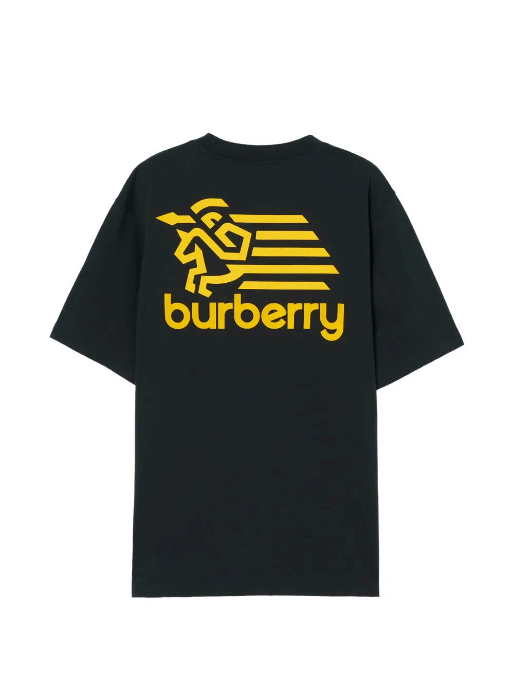 Burberry T-shirt met logo badge Blauw