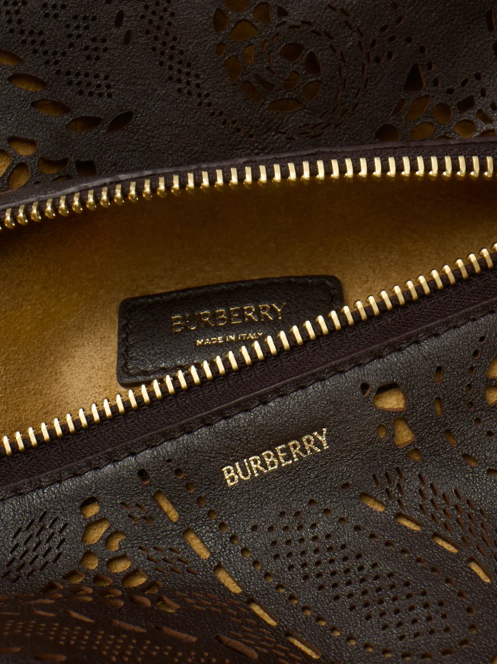 Burberry Grote Bridle shopper Bruin
