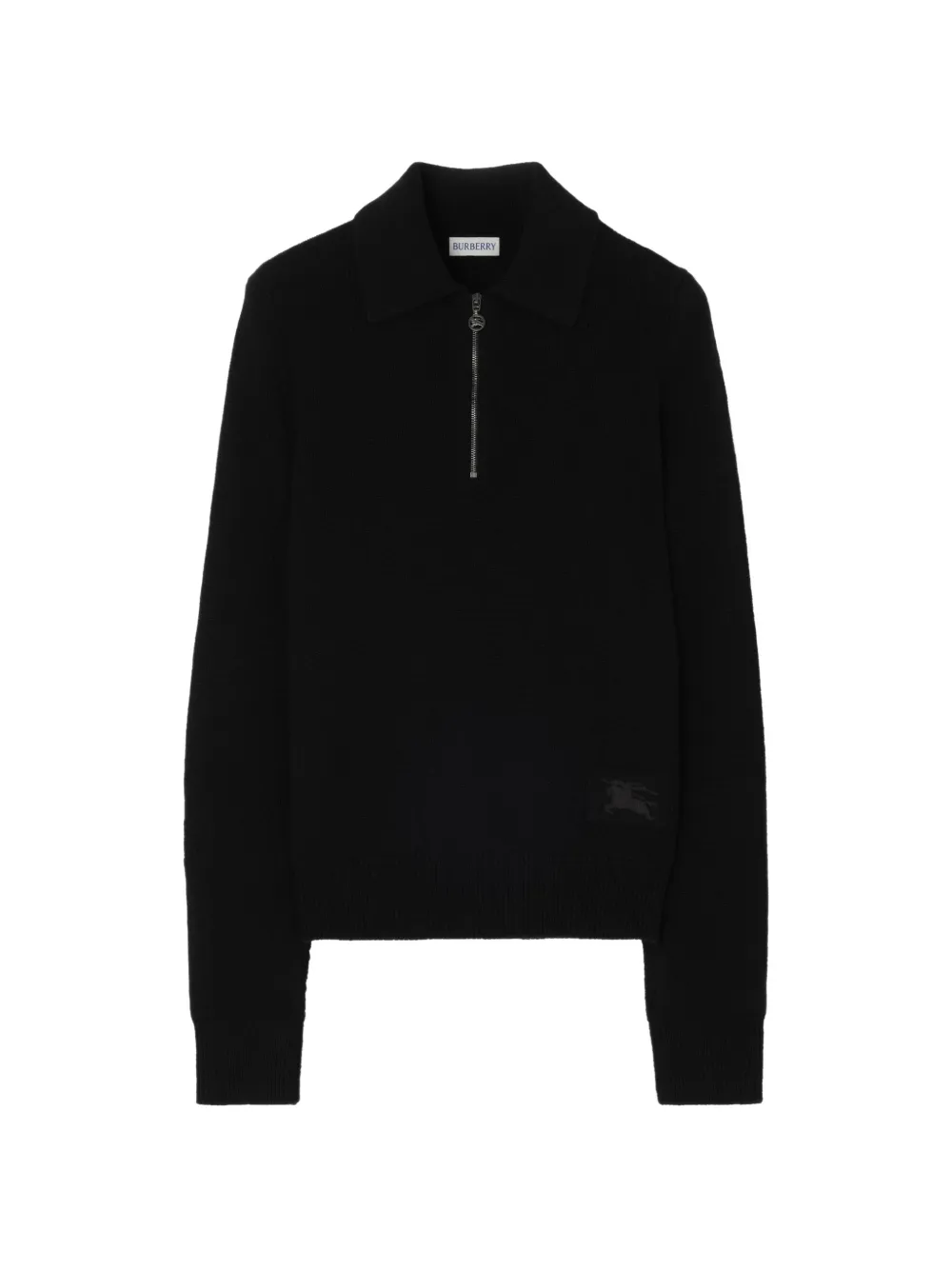 Burberry Kasjmier poloshirt Zwart