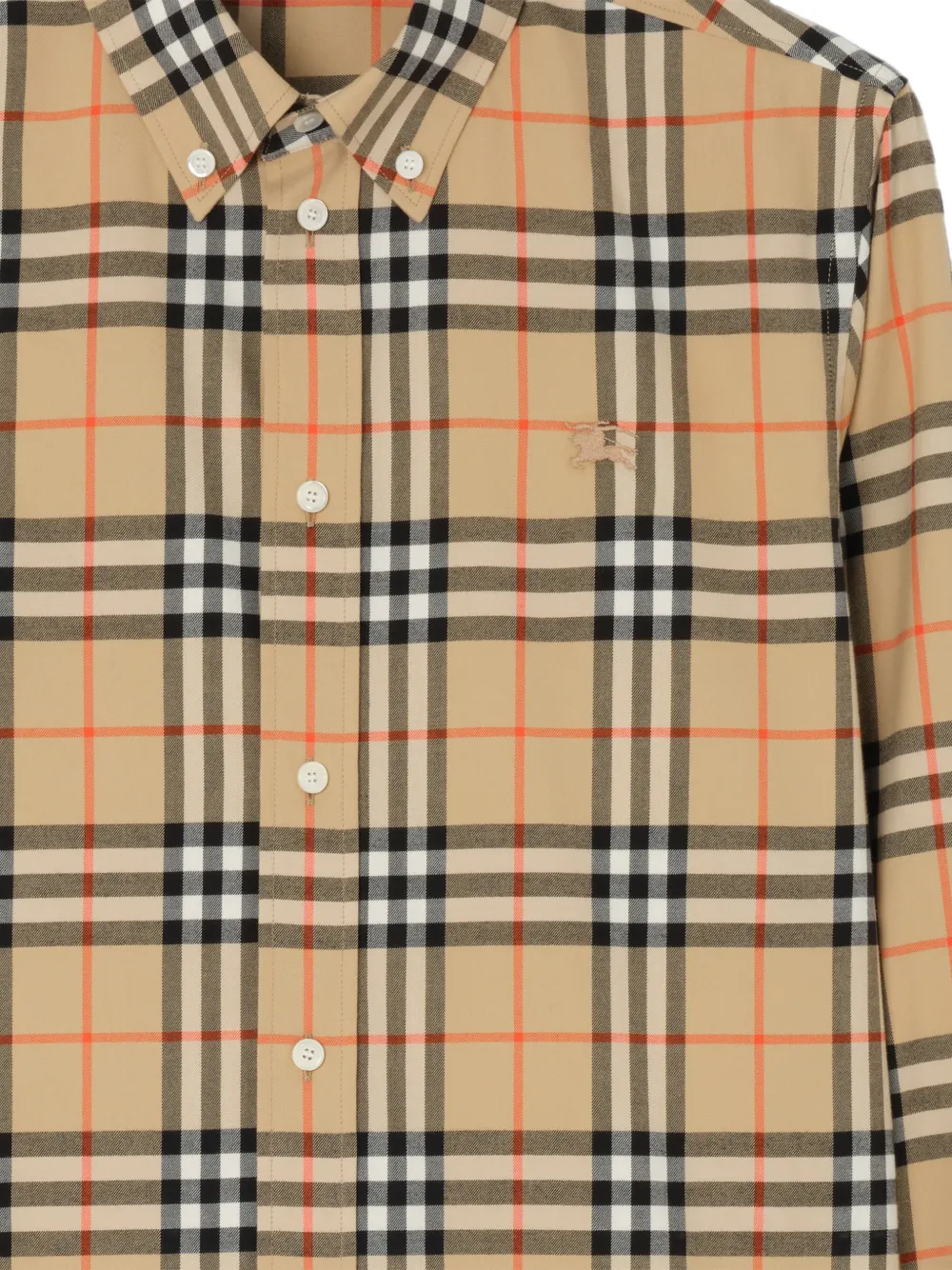 Burberry Geruit overhemd Beige