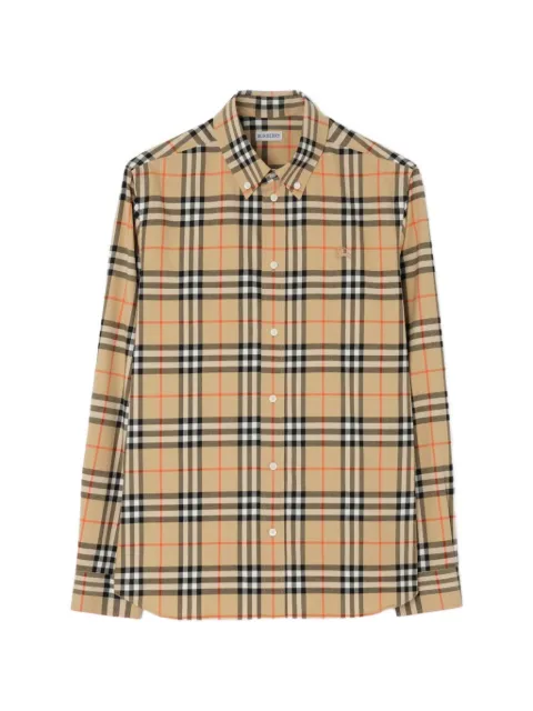 Burberry camisa Check de algodón