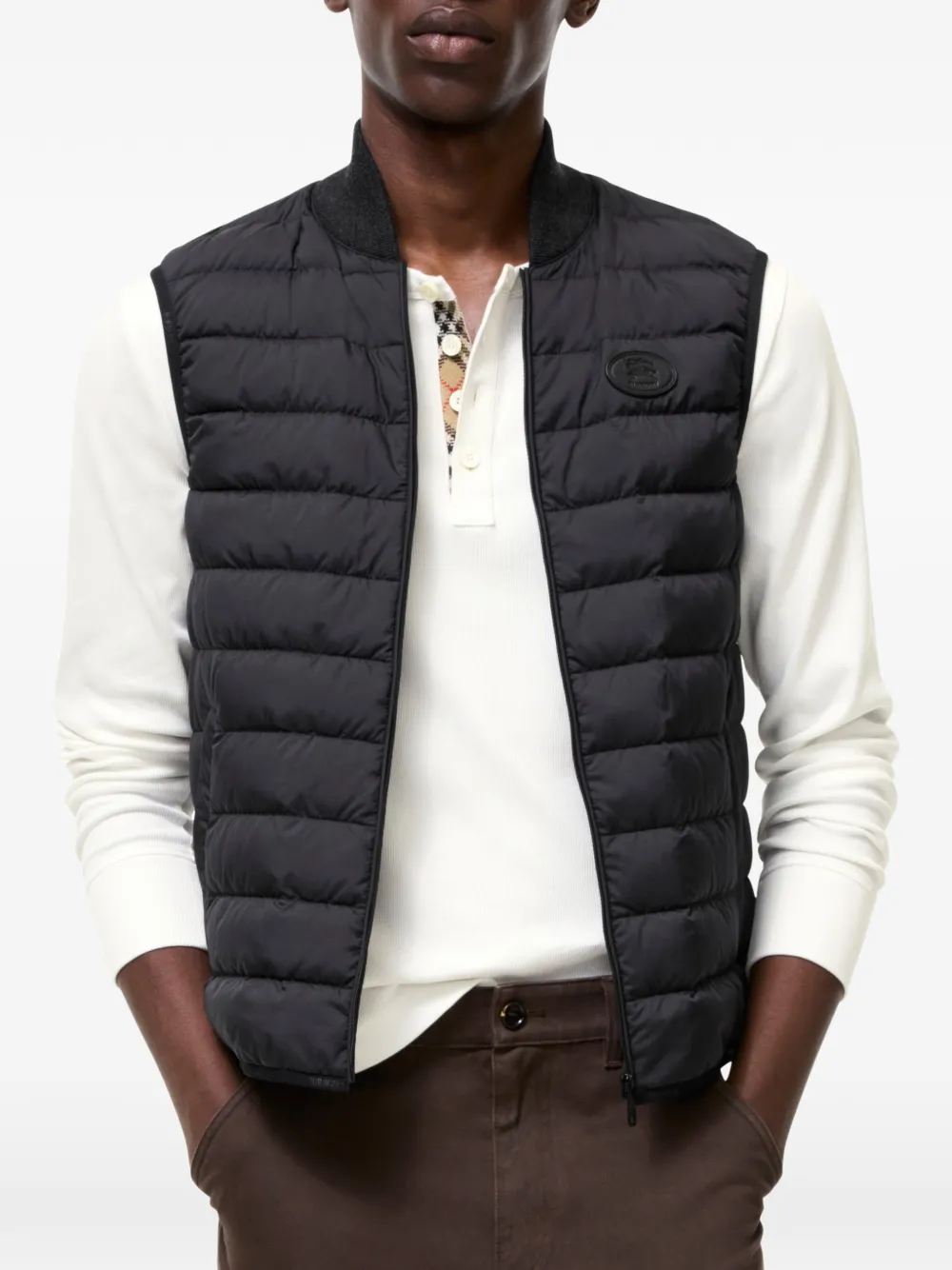 Burberry Bloomsbury harrington katoenen jack Zwart
